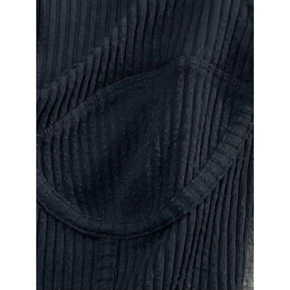 ASOS DESIGN NWT Ribbed Bust Seam Detail Corset Long Sleeve Top in Black Size 6 - Picture 6 of 11